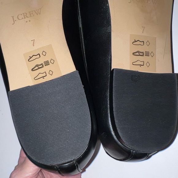 J. CREW Women's Black Patent Leather Flats Sz 7 M. NWT - Picture 3 of 9